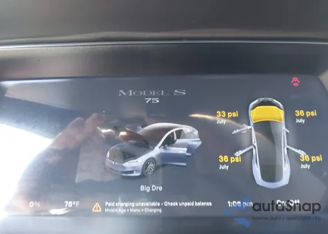 2017 Tesla Model S 60/75 from USA, damaged, VIN 5YJSA1E16HF231186